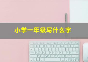 小学一年级写什么字