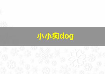 小小狗dog