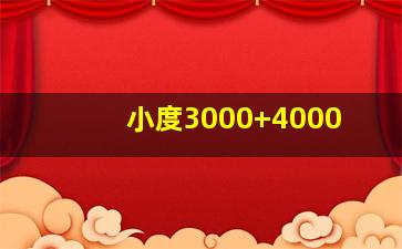 小度3000+4000