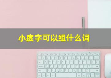 小度字可以组什么词