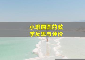 小班圆圆的教学反思与评价