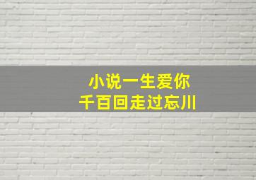 小说一生爱你千百回走过忘川