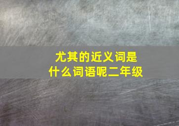 尤其的近义词是什么词语呢二年级