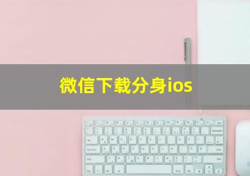 微信下载分身ios