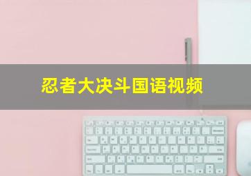 忍者大决斗国语视频