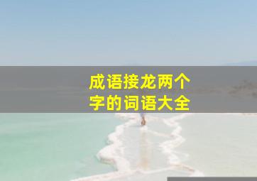 成语接龙两个字的词语大全