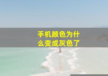 手机颜色为什么变成灰色了