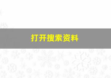 打开搜索资料