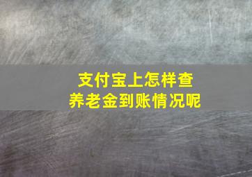 支付宝上怎样查养老金到账情况呢