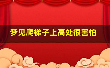 梦见爬梯子上高处很害怕