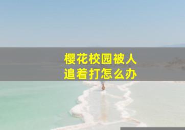 樱花校园被人追着打怎么办