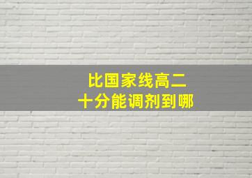 比国家线高二十分能调剂到哪