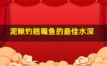 泥鳅钓翘嘴鱼的最佳水深