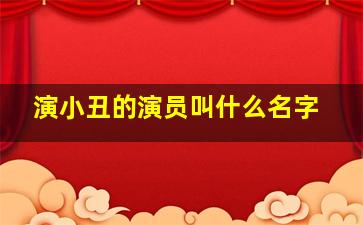 演小丑的演员叫什么名字