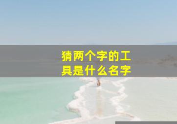 猜两个字的工具是什么名字