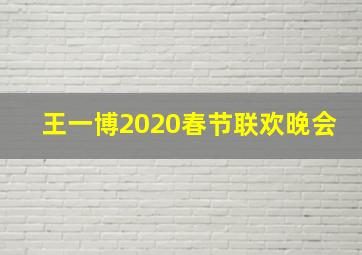 王一博2020春节联欢晚会