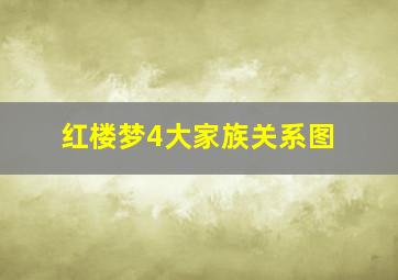 红楼梦4大家族关系图