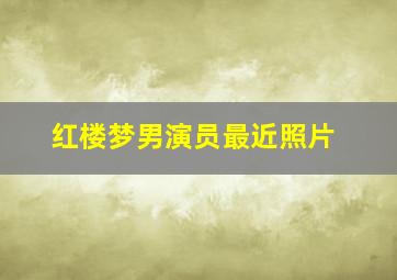 红楼梦男演员最近照片