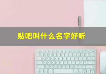 贴吧叫什么名字好听