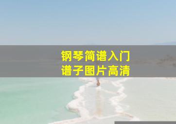 钢琴简谱入门谱子图片高清