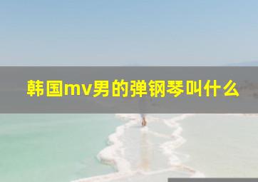 韩国mv男的弹钢琴叫什么