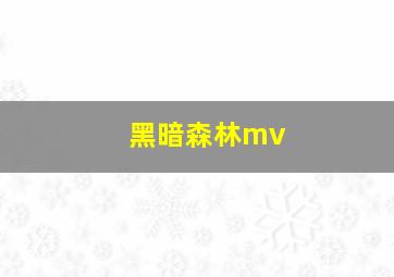 黑暗森林mv