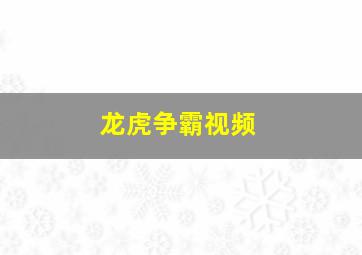 龙虎争霸视频